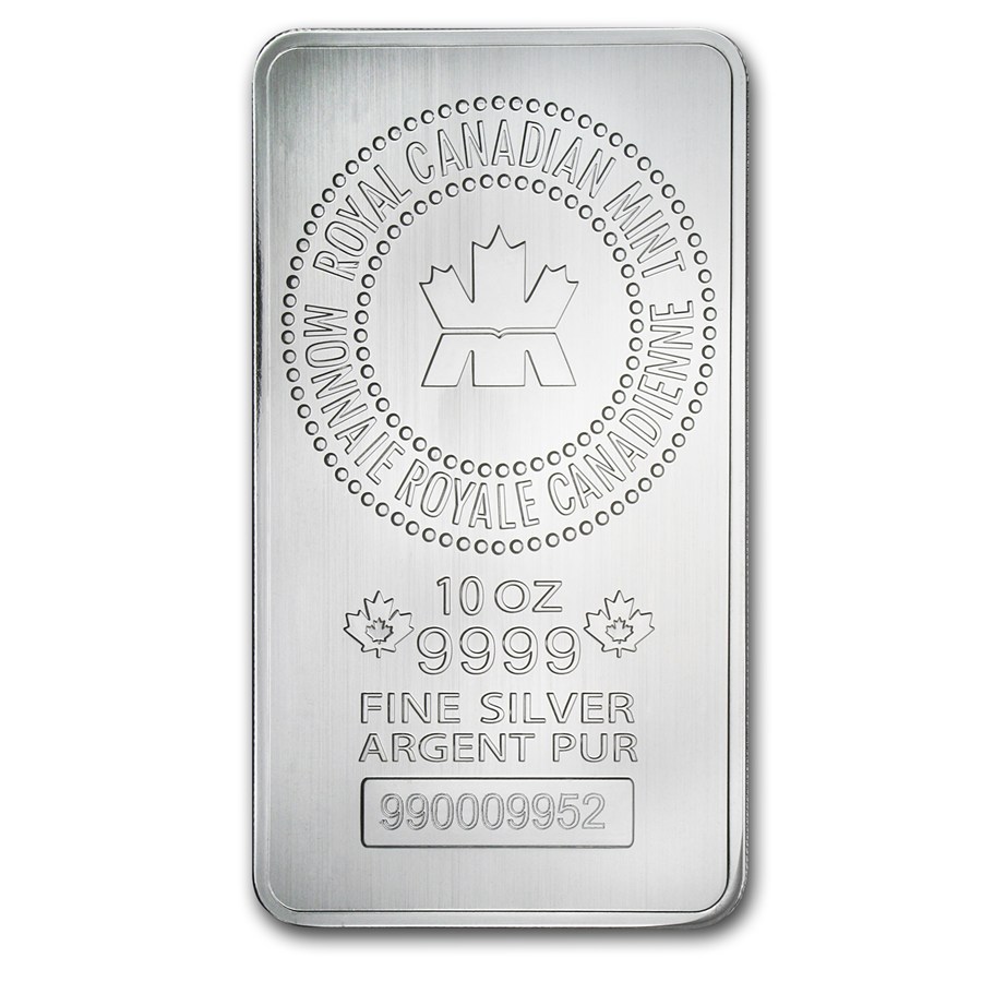 2023 10 oz Royal Canadian Mint Silver Bar (2023 加拿大皇家鑄幣廠銀條 10盎司)