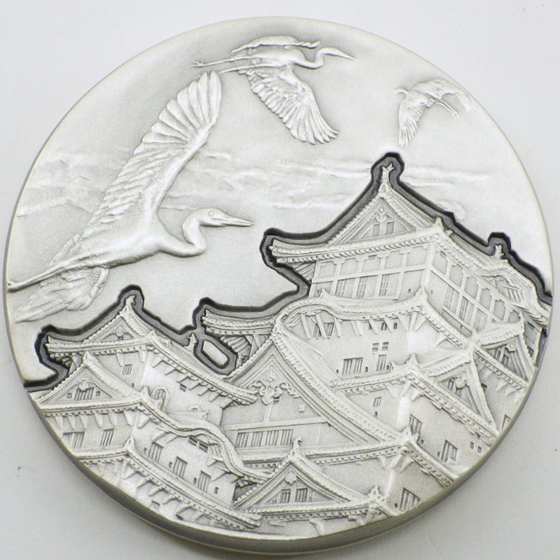  5 oz Himeji Castle & Cranes Silver Coin ( 姬路城仙鶴 5盎司 銀幣)