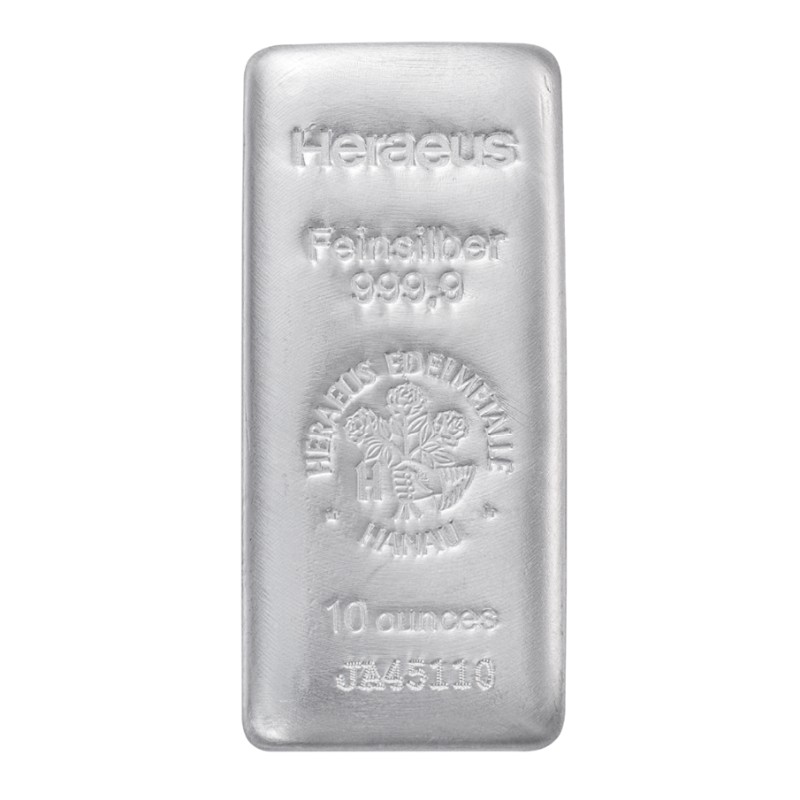 10oz Heraeus Silver Bar (賀利氏 銀條 10盎司)